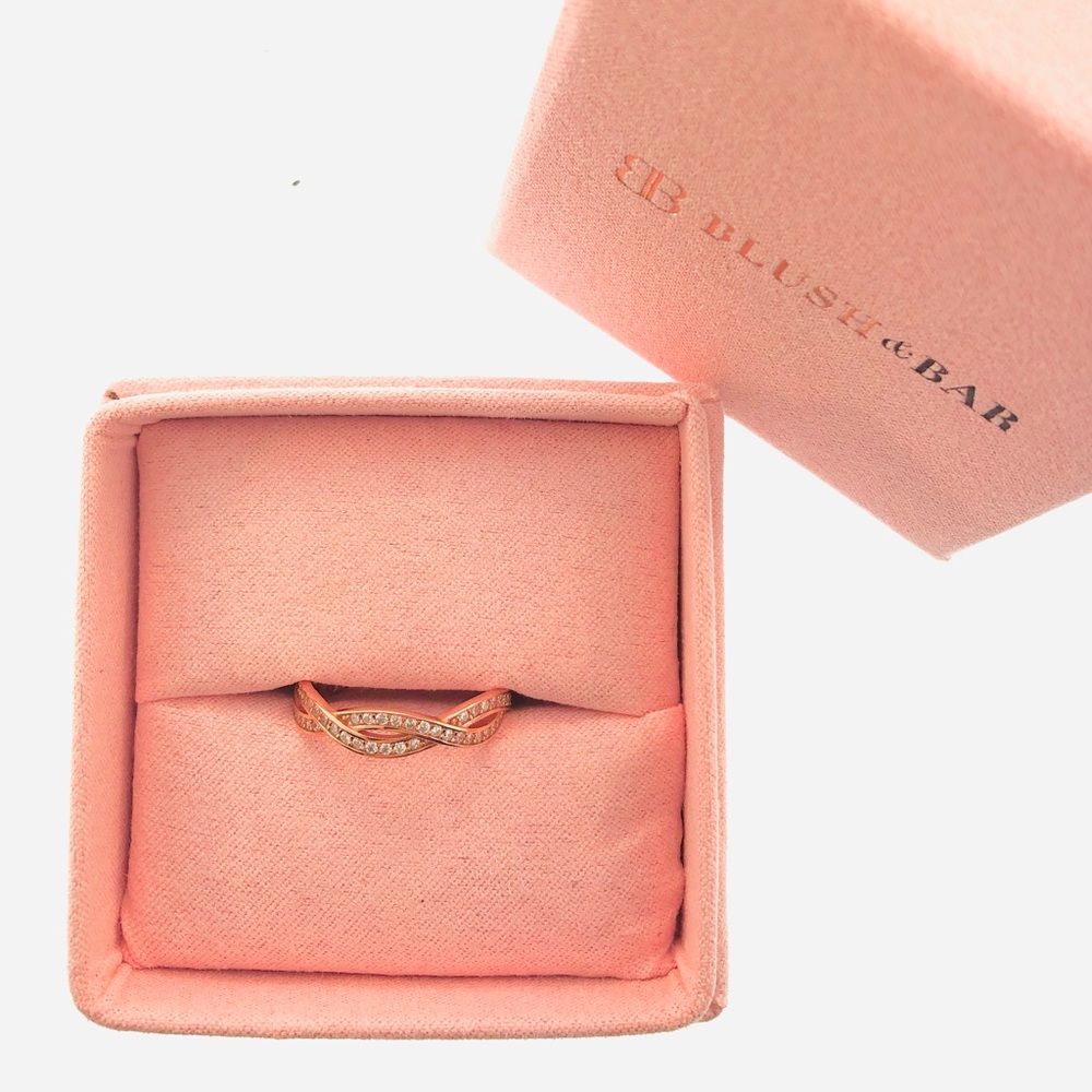Women’s Blush & Bar Rose Gold Rebecca Rope Ring